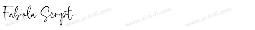 Fabiola Script字体转换